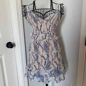 Snake Print Mini Dress
